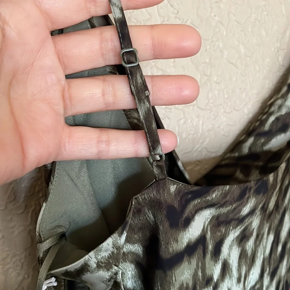 NWT Good American Jungle Print Slip Dress - Picture 7 of 7